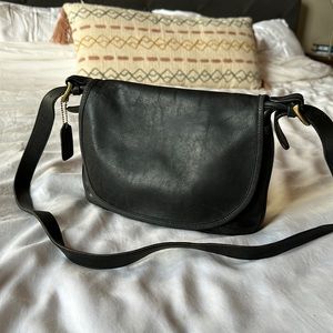 Vintage Coach Flap Bag | Genuine Leather Coach Flap Bag